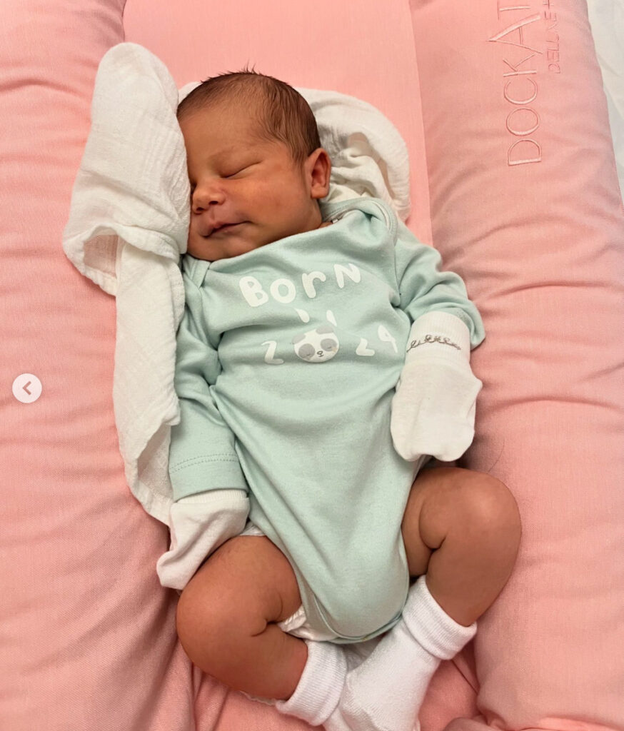 Jermaine Johnson's Instagram post announcing birth of son. Image credit Jermaine Johnson.